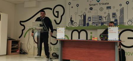 Poleg župana in podžupana mesta Trikala je zbrane nagovoril tudi župan Tomaž Vencelj